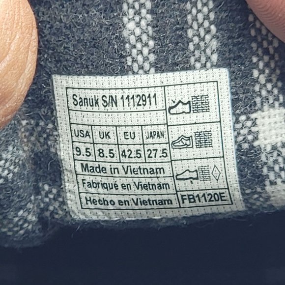 Sanuk Vagabond Mens 9.5 Dark Brown Slip-On Sneaker LX Comfort Casual Shoes - Picture 9 of 12